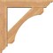 Ekena Millwork Legacy Traditional Smooth Bracket w/ Offset Brace, Western Red Cedar, 5 1/2"W x 26"D x 26"H BKT0604X26X26LEC01SWR - alternate 2